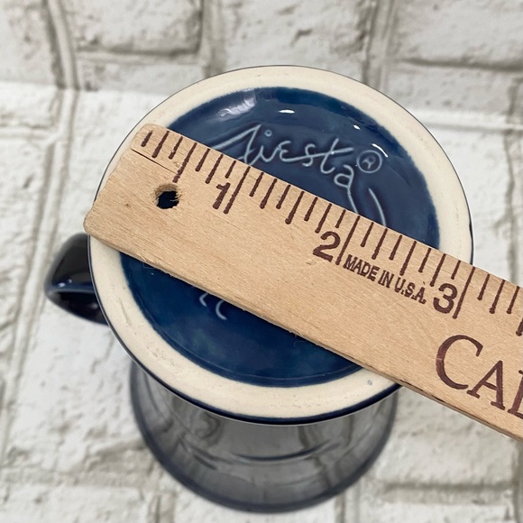 Retired 1986 FIESTA Homer Laughlin Cobalt Blue Capuccino Pedestal Mug - Picture 9 of 14